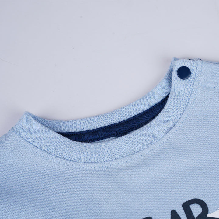 Poney Boys Light Blue Bear Hug Short Sleeve Tee