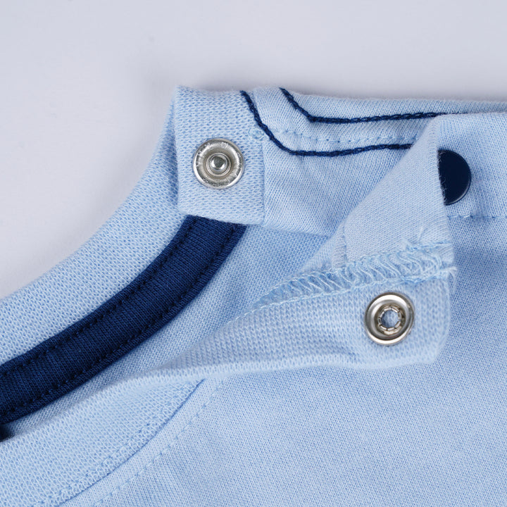 Poney Boys Light Blue Bear Hug Short Sleeve Tee