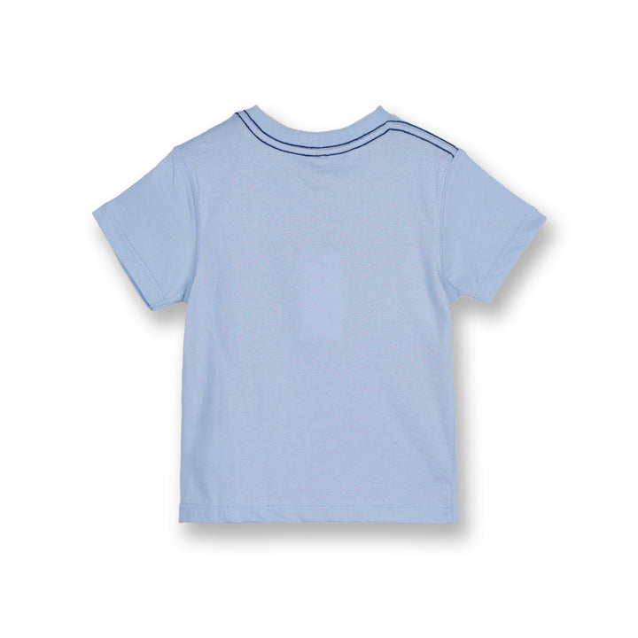 Poney Boys Light Blue Bear Hug Short Sleeve Tee