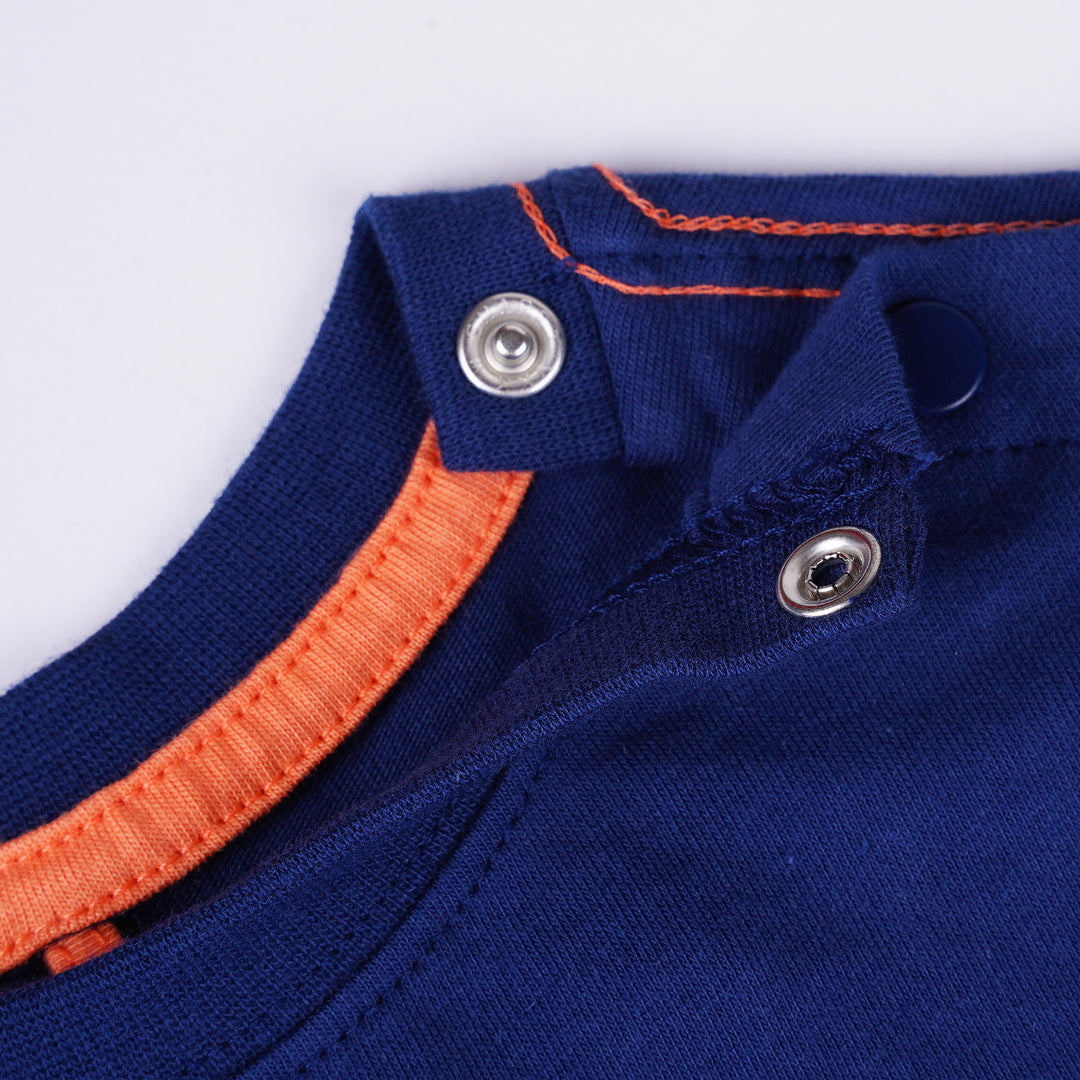 Poney Boys Navy Monster Said Boo Short Sleeve Tee