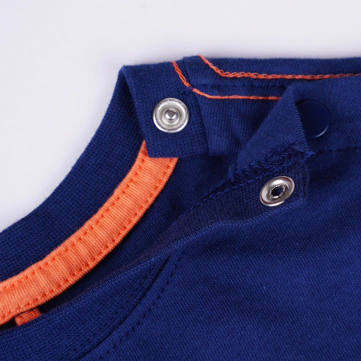 Poney Boys Navy Monster Said Boo Short Sleeve Tee