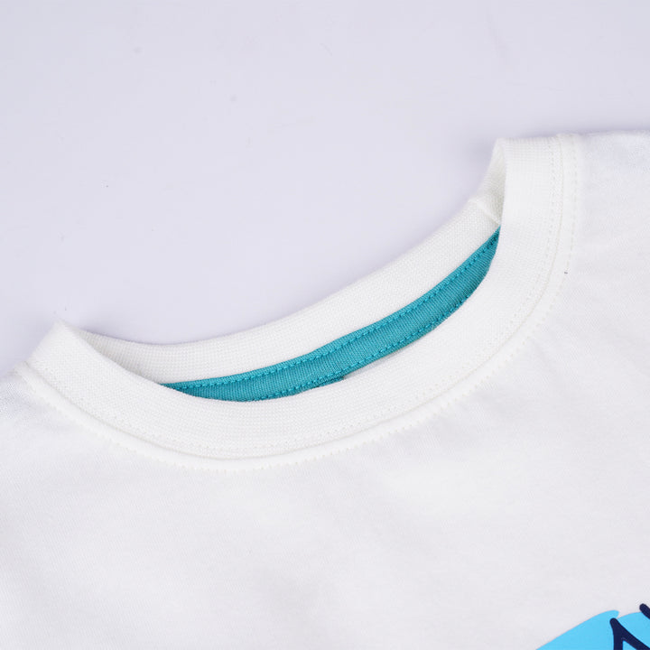 Poney Boys White Poney Day Short Sleeve Tee