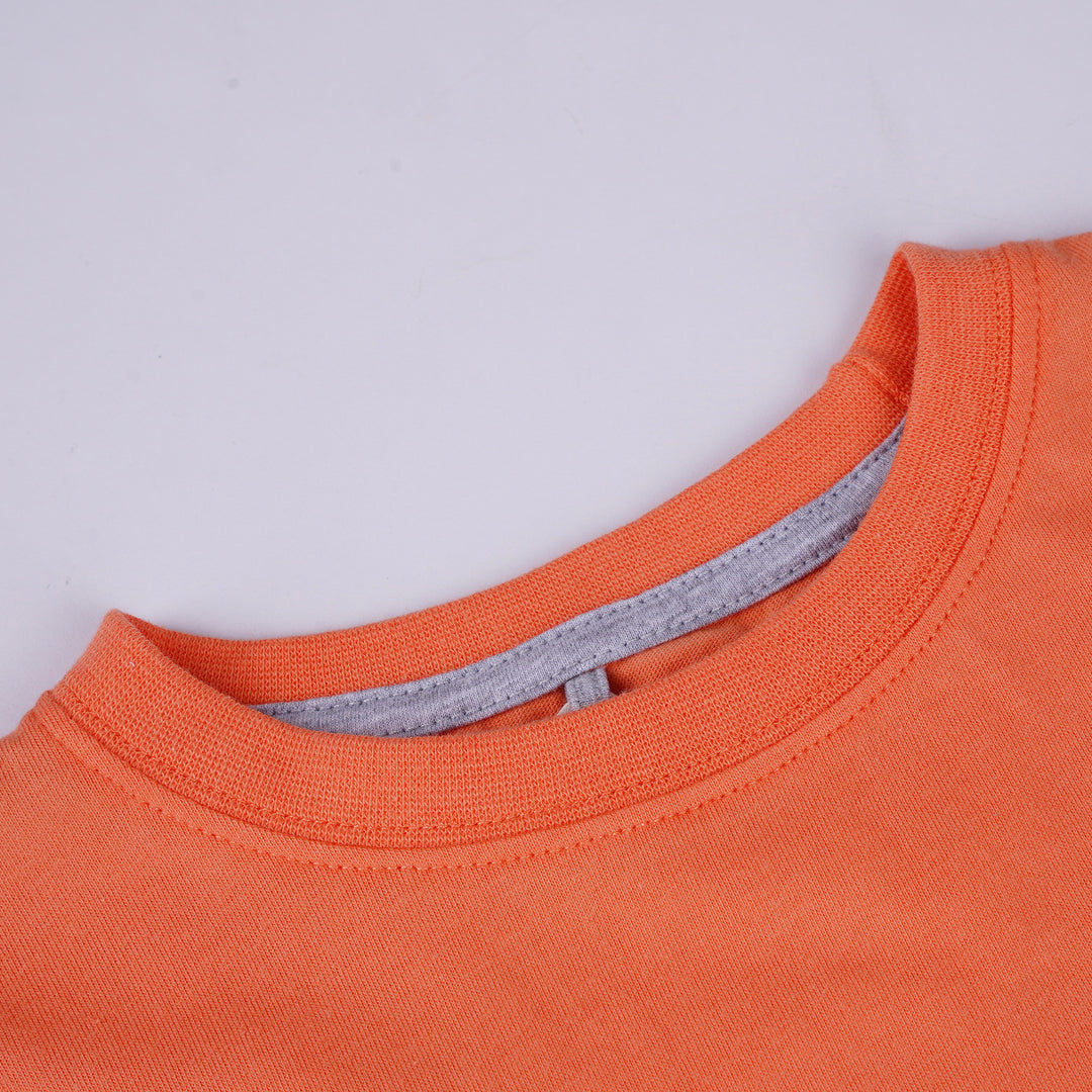 Poney Boys Orange Retro Game Short Sleeve Tee