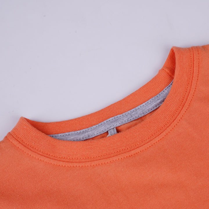 Poney Boys Orange Retro Game Short Sleeve Tee
