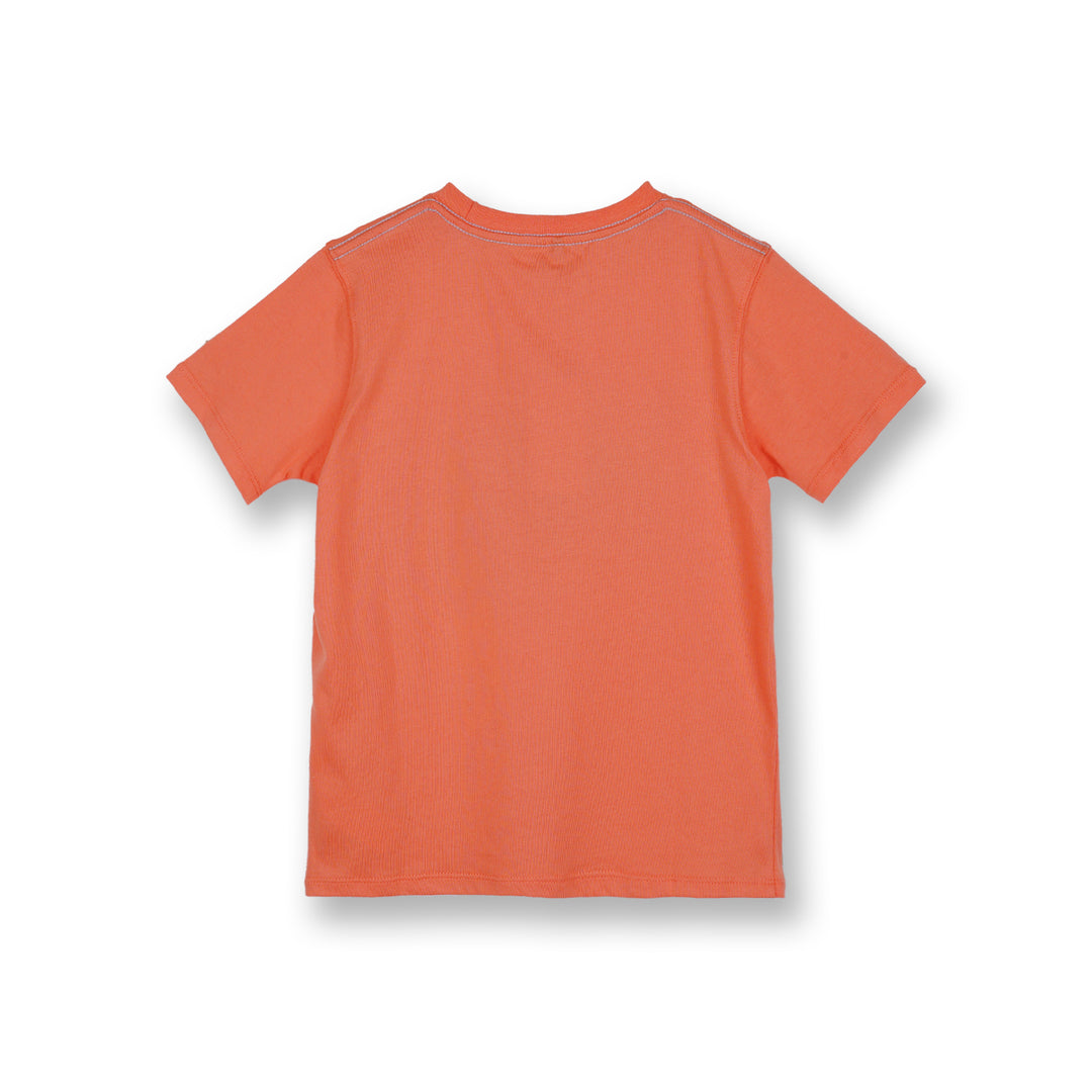 Poney Boys Orange Retro Game Short Sleeve Tee