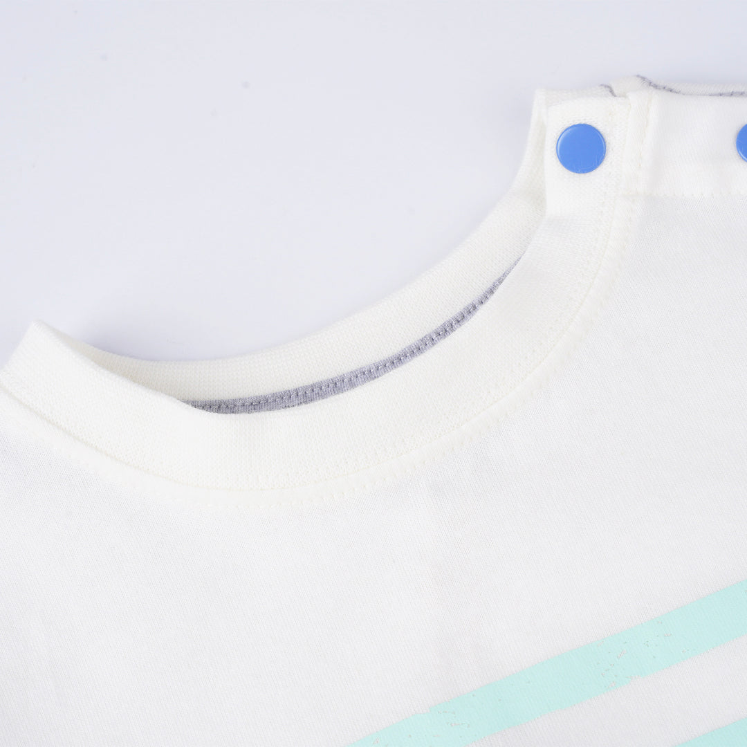 Poney Boys White Sea Life Short Sleeve Tee