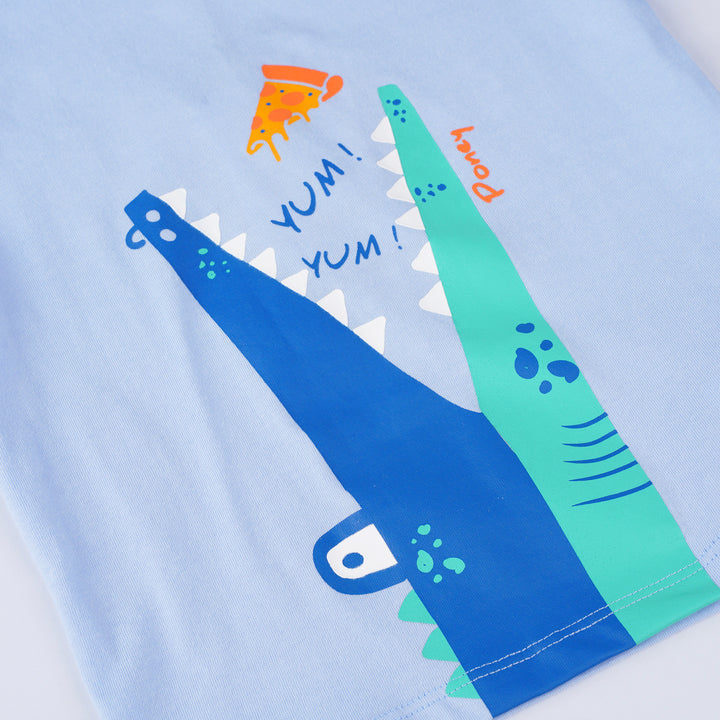 Poney Boys Light Blue Yum! Yum! Short Sleeve Tee