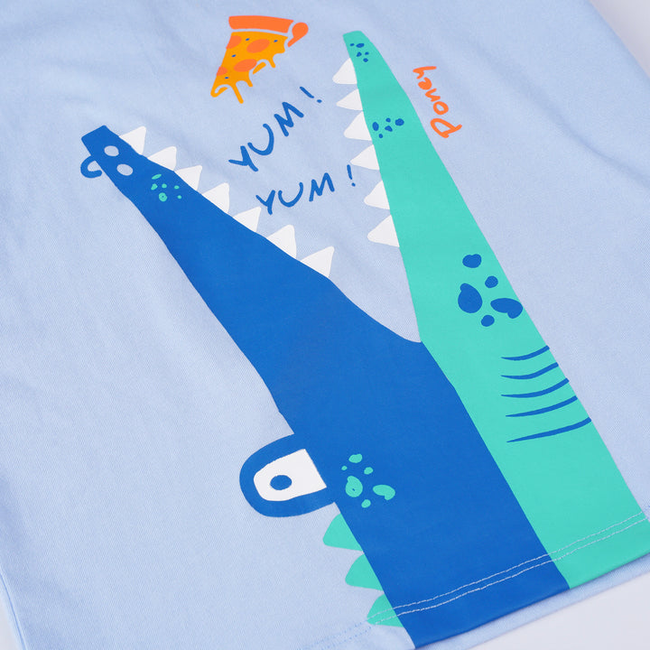 Poney Boys Light Blue Yum! Yum! Short Sleeve Tee