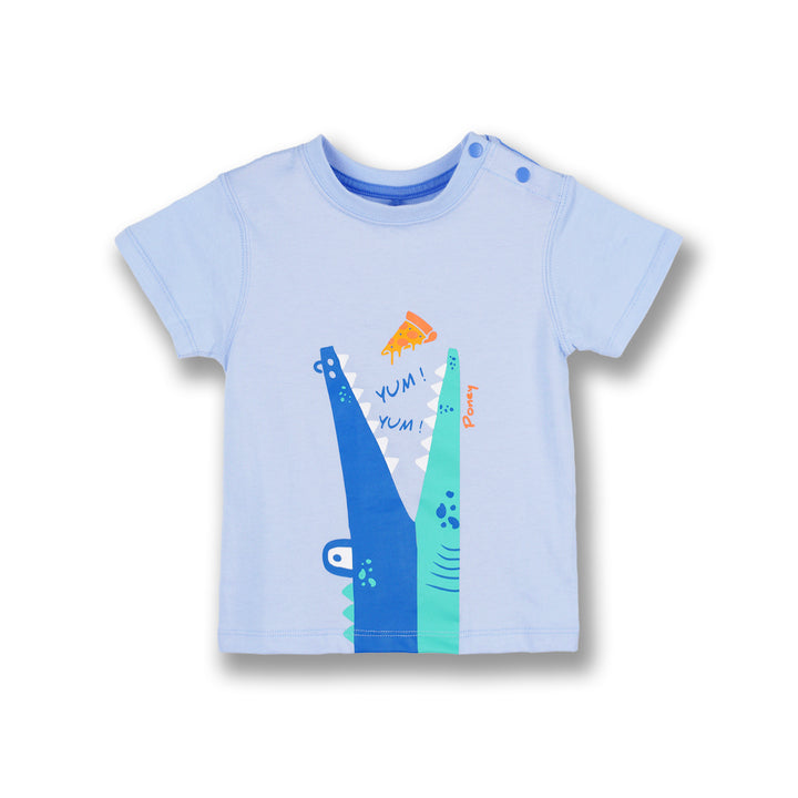 Poney Boys Light Blue Yum! Yum! Short Sleeve Tee