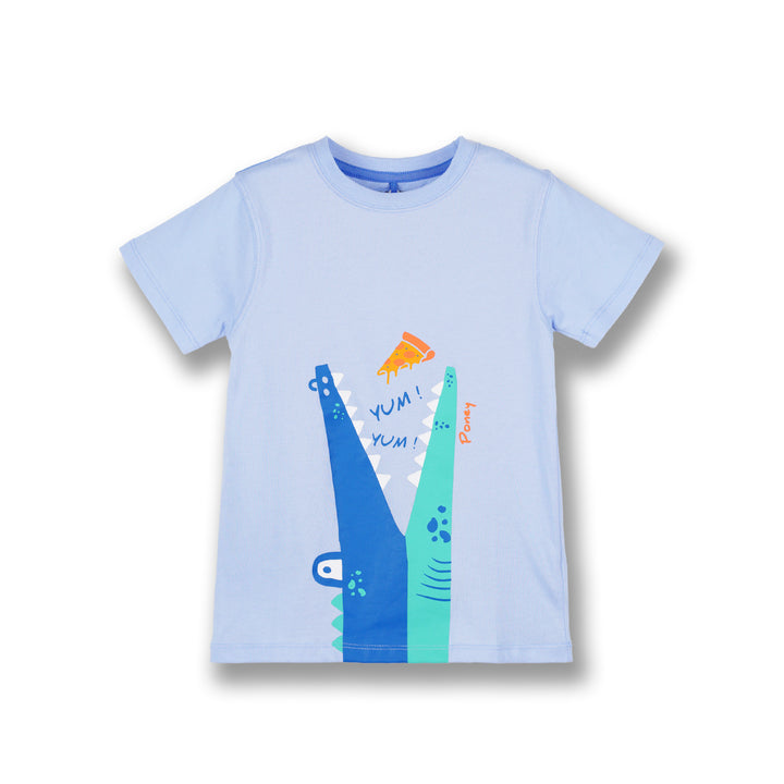 Poney Boys Light Blue Yum! Yum! Short Sleeve Tee