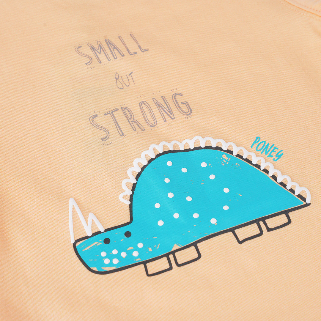 Poney Boys Yellow Small But Strong Short Sleeve Tee