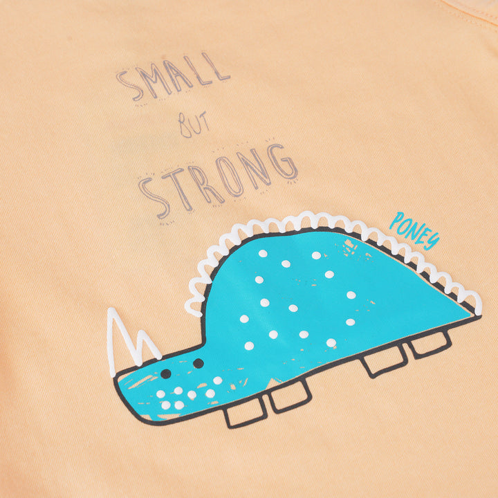 Poney Boys Yellow Small But Strong Short Sleeve Tee