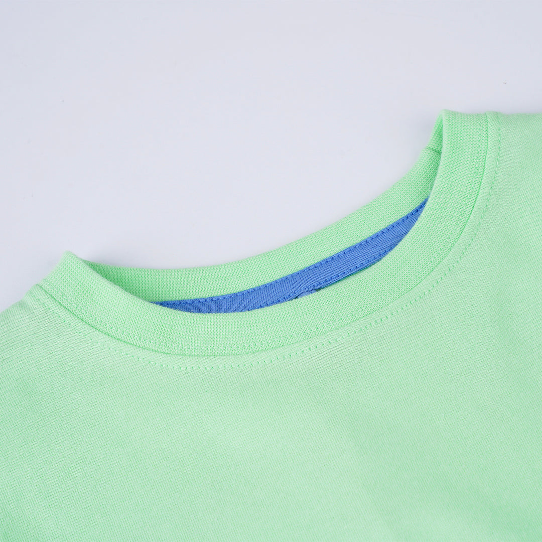 Poney Boys Lime Let's Have Fun! Short Sleeve Tee