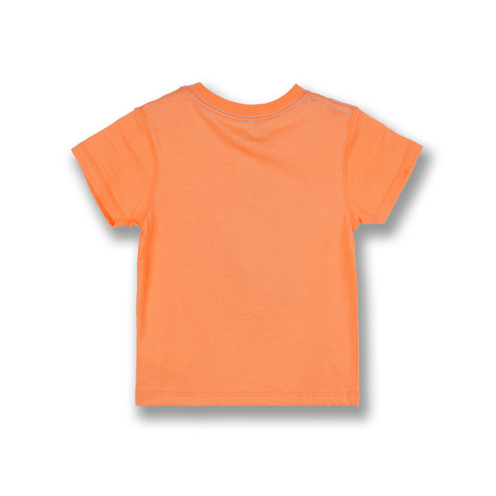 Poney Boys Orange Let's Play With The Sharks Short Sleeve Tee