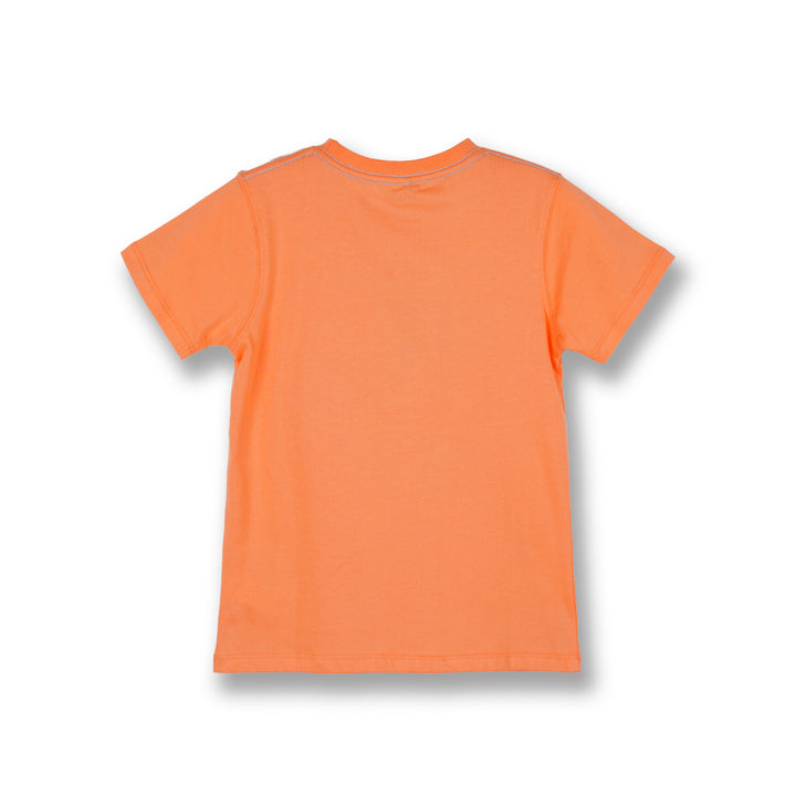 Poney Boys Orange Let's Play With The Sharks Short Sleeve Tee