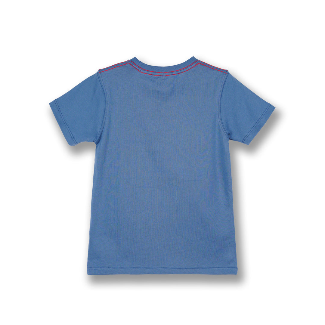 Poney Boys Blue Dinofighter To The Rescue! Short Sleeve Tee
