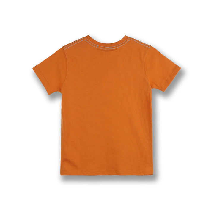 Poney Boys Brown Shark Attack Short Sleeve Tee