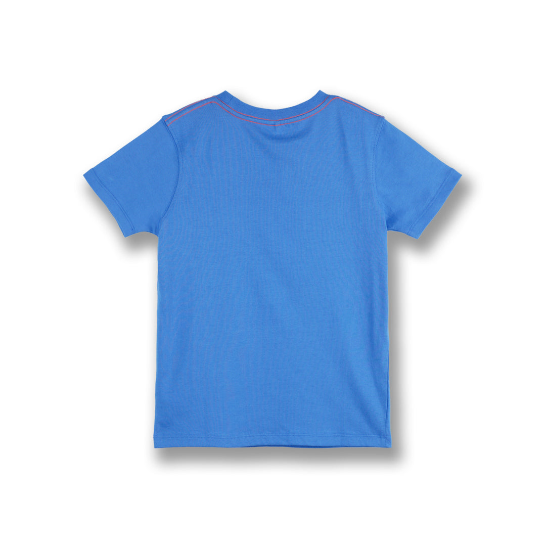Poney Boys Blue Save The Waves Short Sleeve Tee