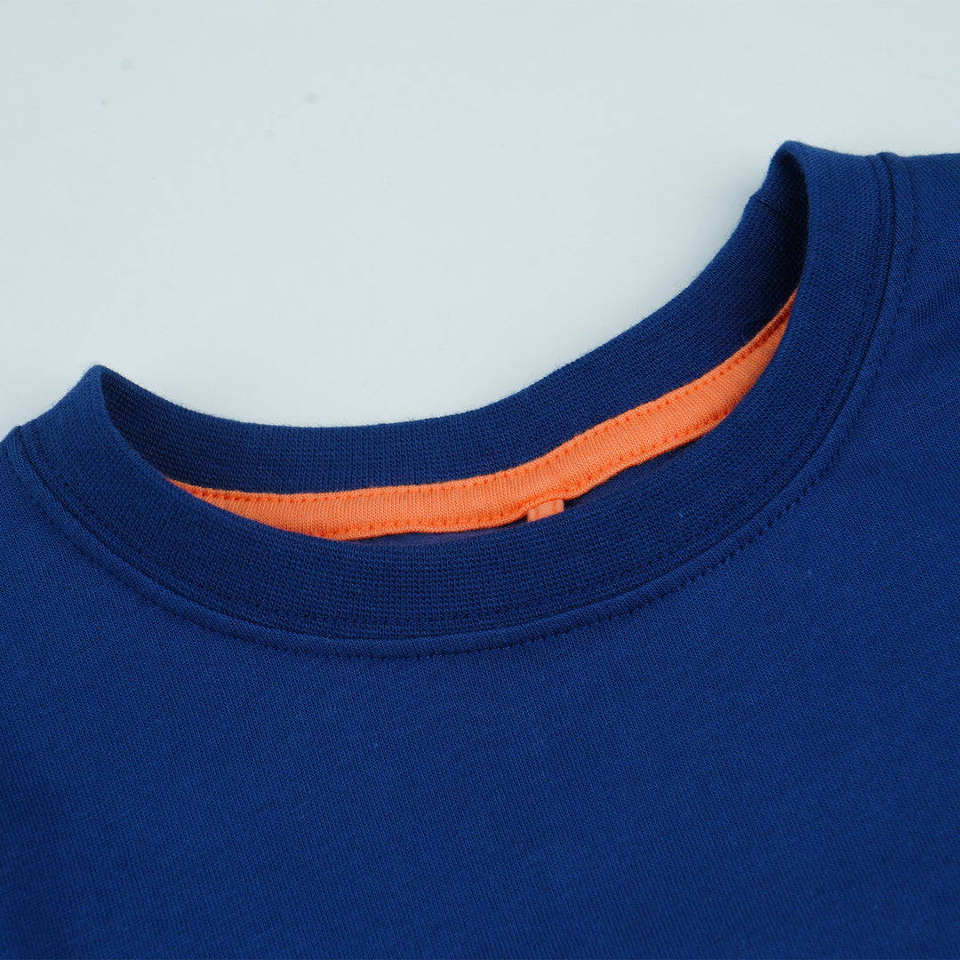Poney Boys Navy Geometric Vibrant Horse Short Sleeve Tee
