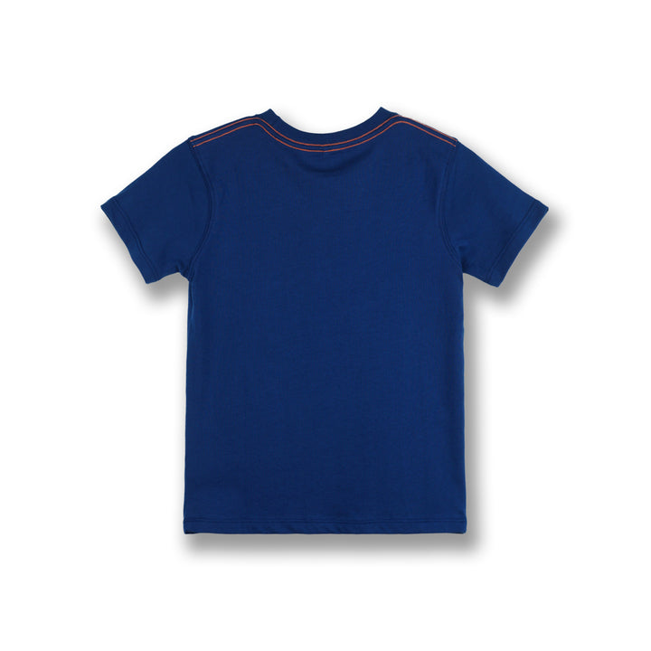 Poney Boys Navy Geometric Vibrant Horse Short Sleeve Tee