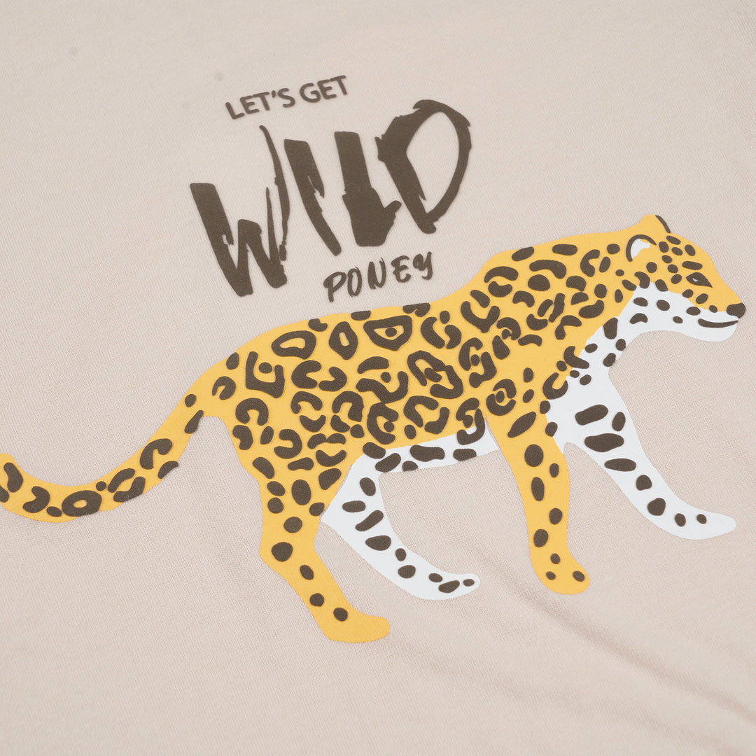 Poney Boys Light Grey Let's Get Wild Short Sleeve Tee