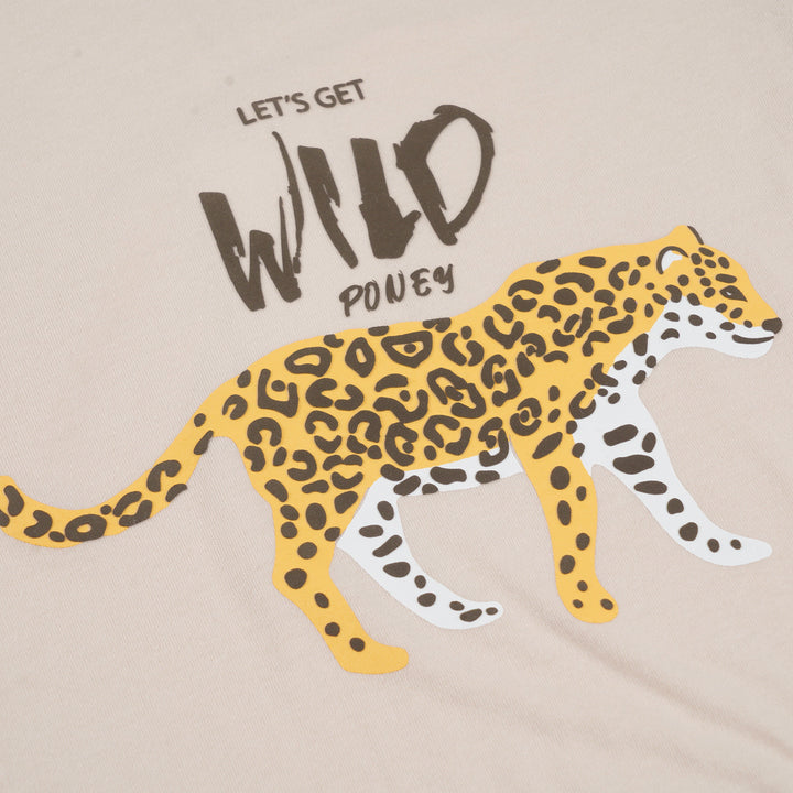 Poney Boys Light Grey Let's Get Wild Short Sleeve Tee