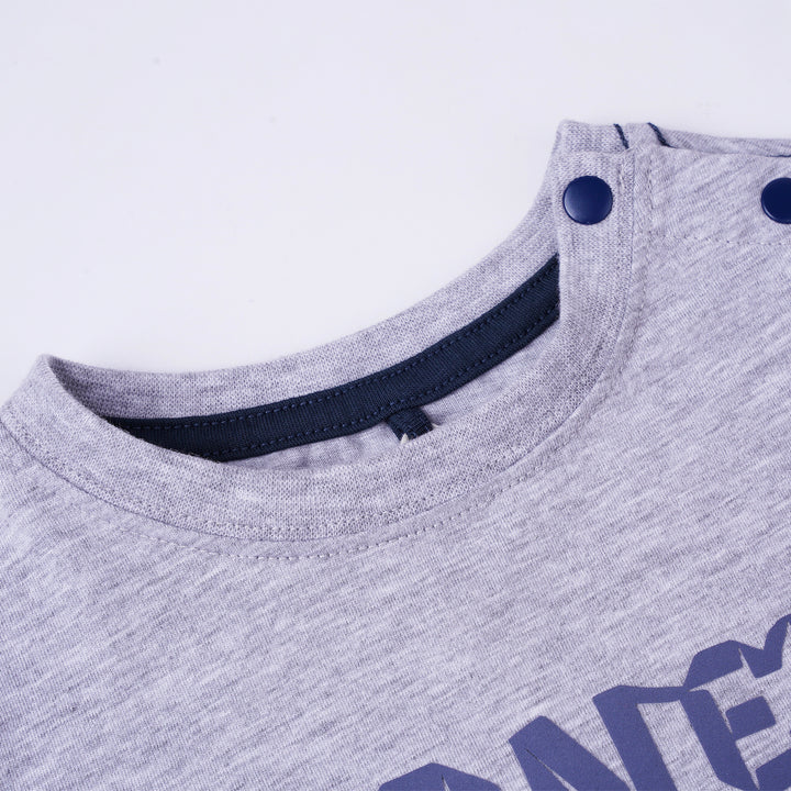 Poney Boys Melange Poney Logo Short Sleeve Tee