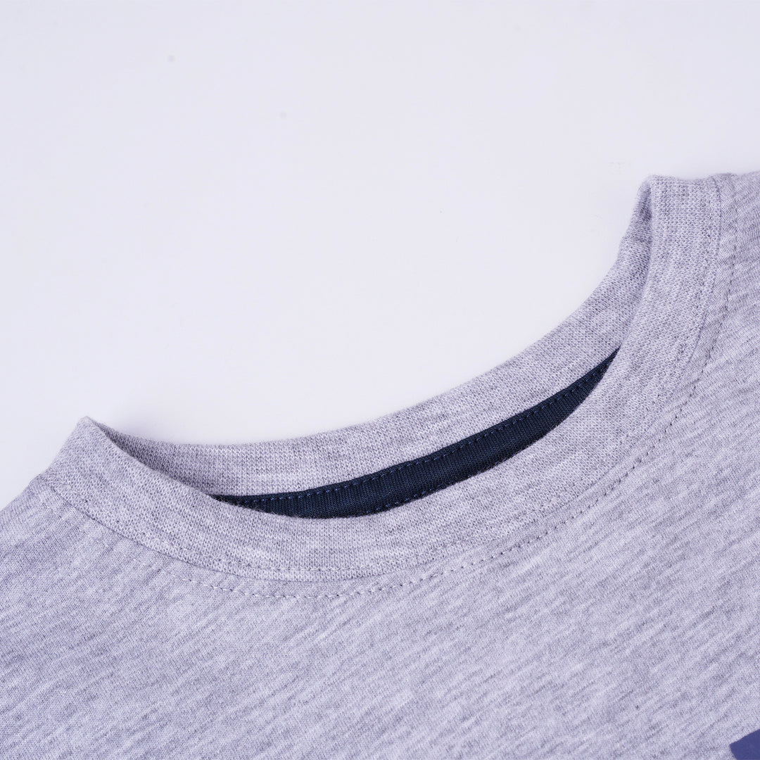 Poney Boys Melange Poney Logo Short Sleeve Tee