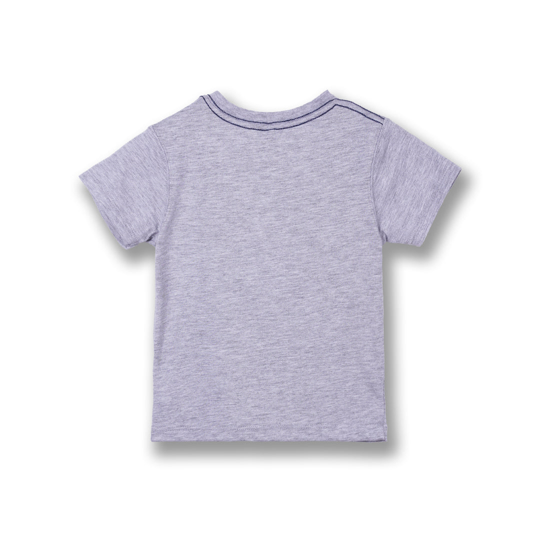 Poney Boys Melange Poney Logo Short Sleeve Tee