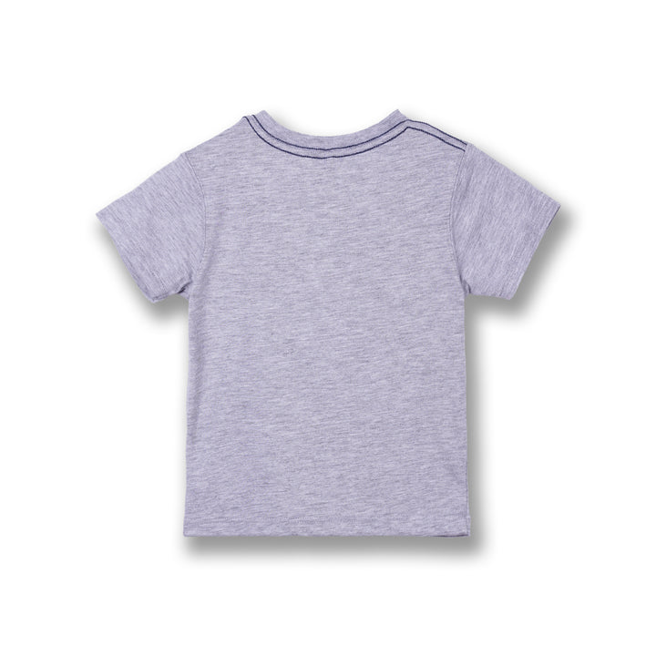 Poney Boys Melange Poney Logo Short Sleeve Tee