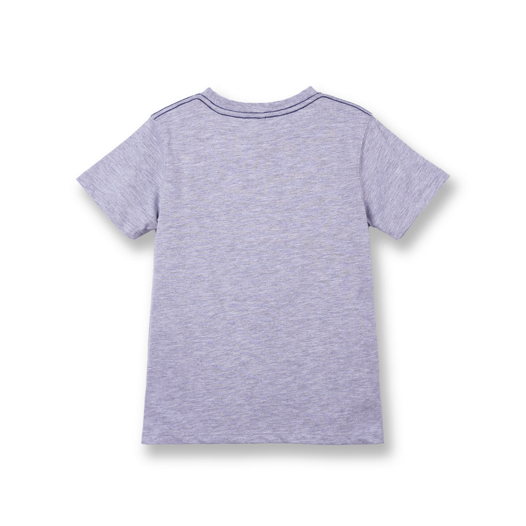 Poney Boys Melange Poney Logo Short Sleeve Tee