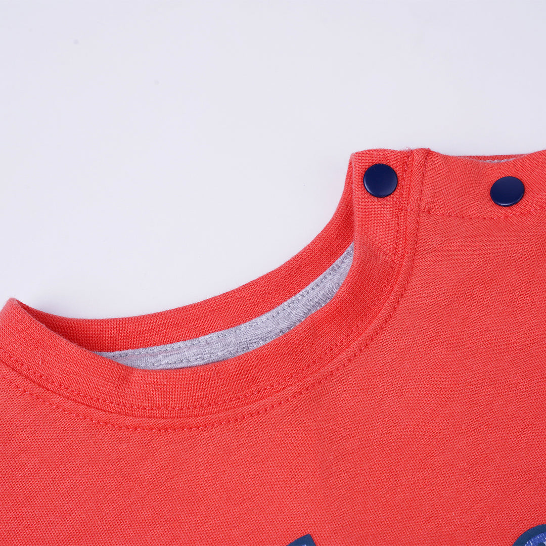 Poney Boys Red Poney Logo Short Sleeve Tee