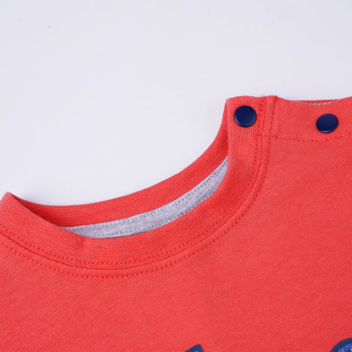 Poney Boys Red Poney Logo Short Sleeve Tee