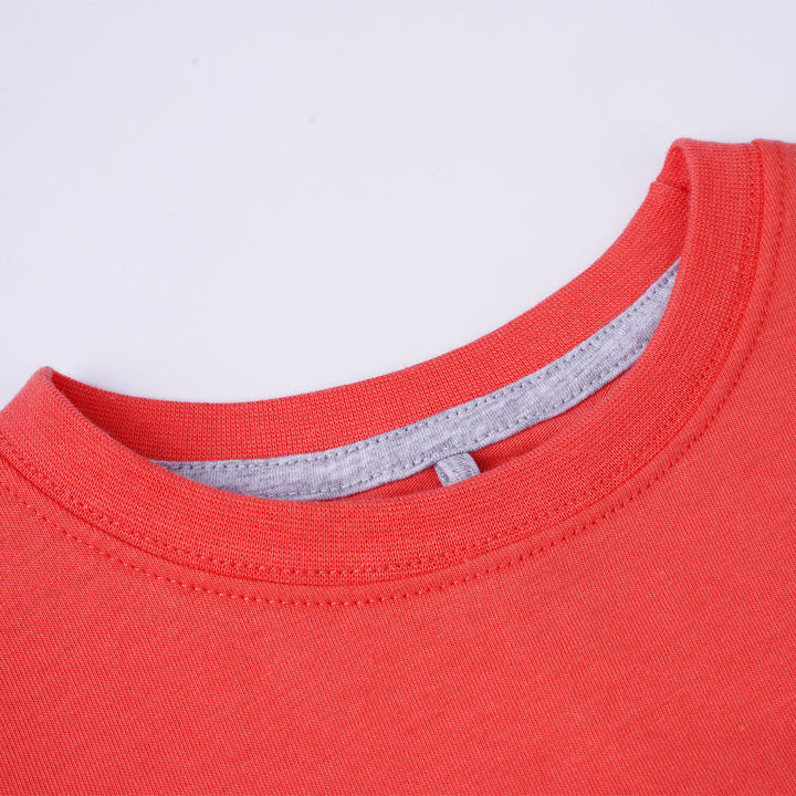 Poney Boys Red Poney Logo Short Sleeve Tee
