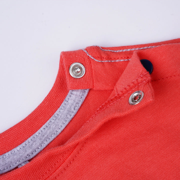 Poney Boys Red Poney Logo Short Sleeve Tee
