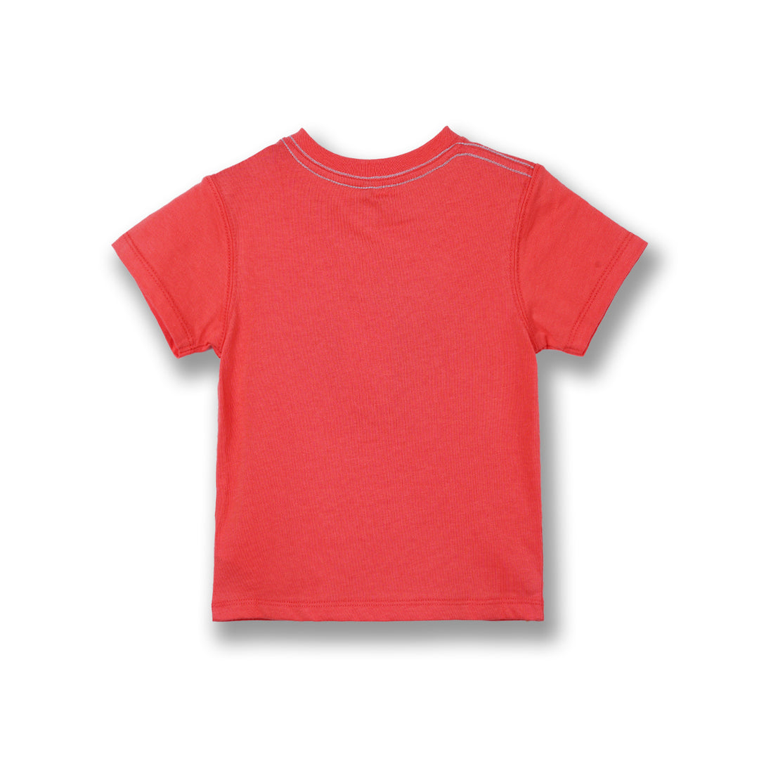 Poney Boys Red Poney Logo Short Sleeve Tee