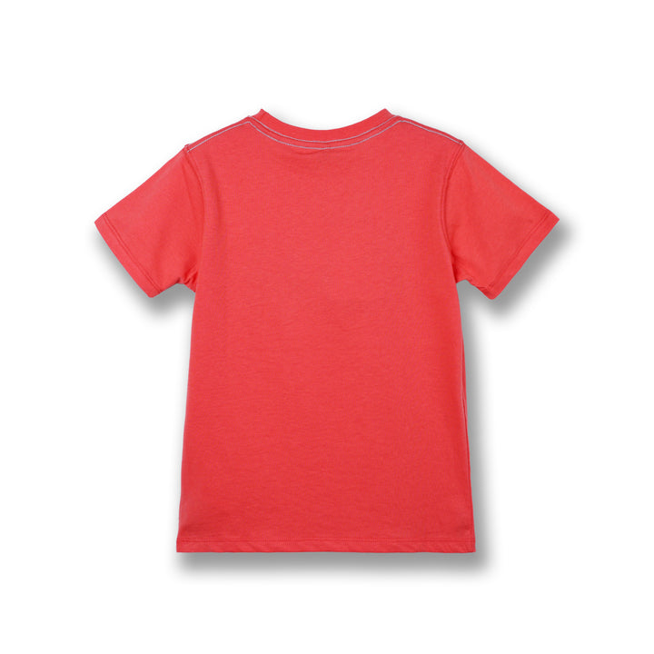 Poney Boys Red Poney Logo Short Sleeve Tee