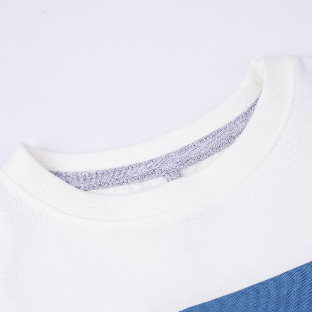 Poney Boys White Poney Trio Cut & Sew Short Sleeve Tee