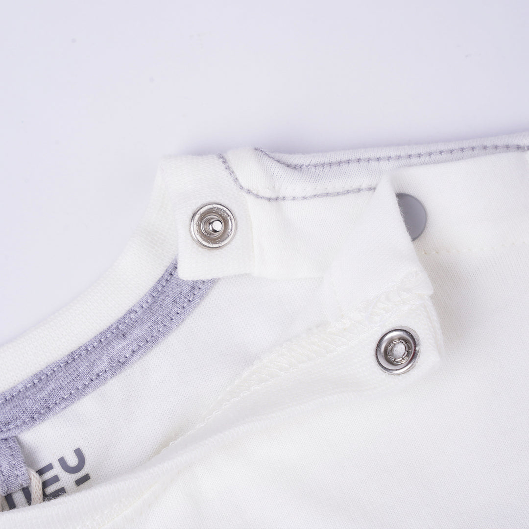 Poney Boys White Poney Trio Cut & Sew Short Sleeve Tee