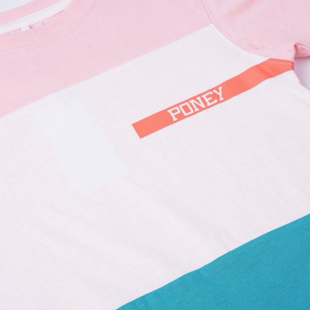 Poney Boys Pink Poney Trio Cut & Sew Short Sleeve Tee