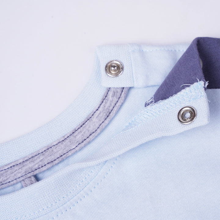 Poney Boys Light Blue Poney Pocket Short Sleeve Tee