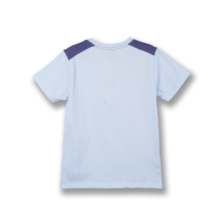 Poney Boys Light Blue Poney Pocket Short Sleeve Tee