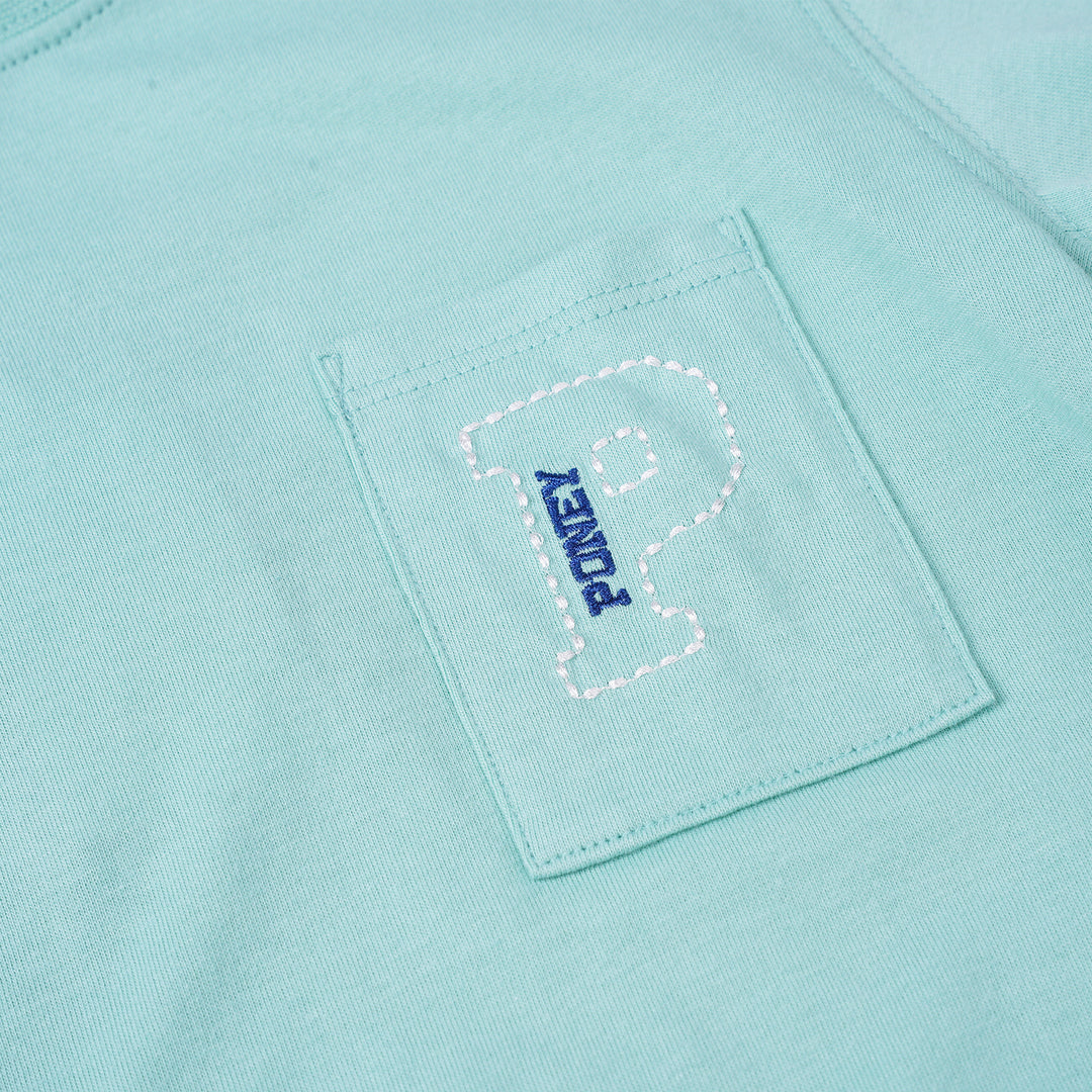 Poney Boys Green Poney Pocket Short Sleeve Tee