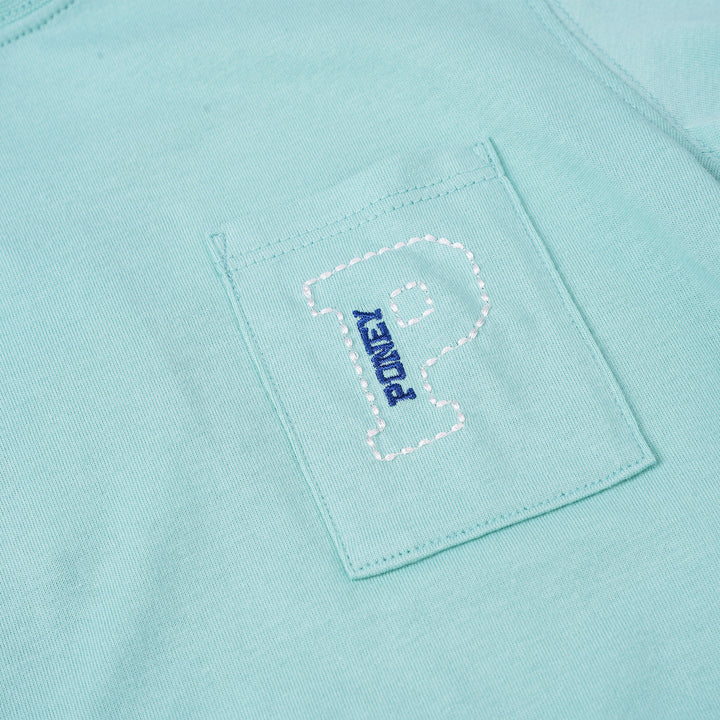 Poney Boys Green Poney Pocket Short Sleeve Tee