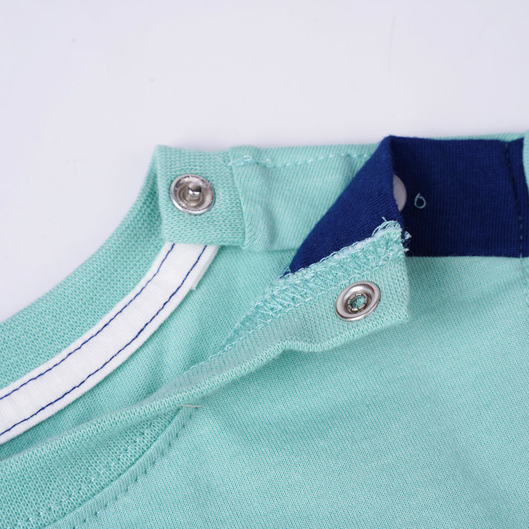 Poney Boys Green Poney Pocket Short Sleeve Tee