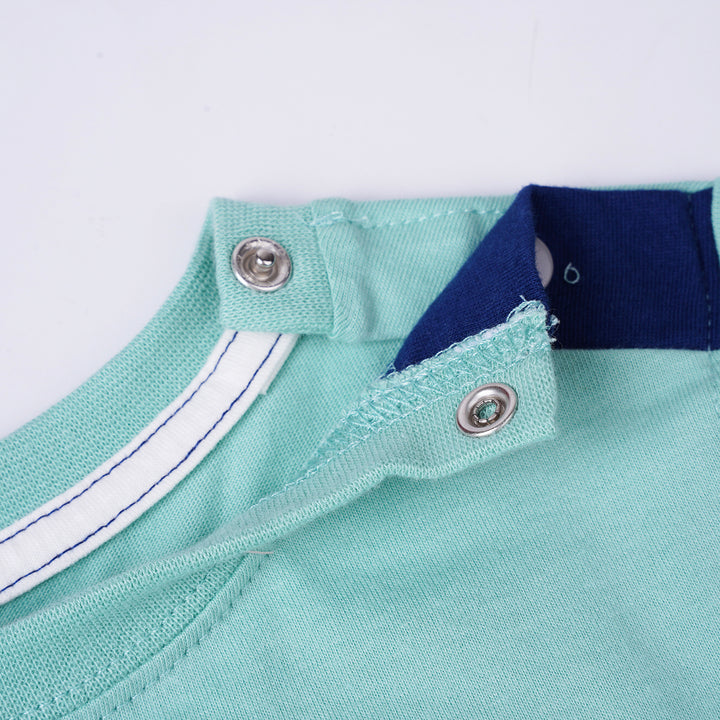 Poney Boys Green Poney Pocket Short Sleeve Tee