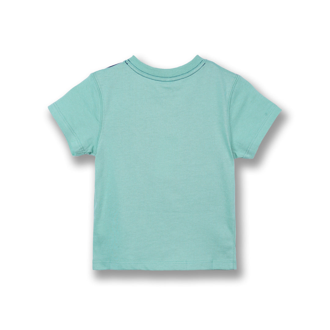 Poney Boys Green Poney Pocket Short Sleeve Tee