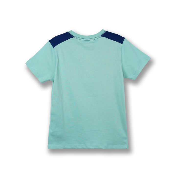 Poney Boys Green Poney Pocket Short Sleeve Tee