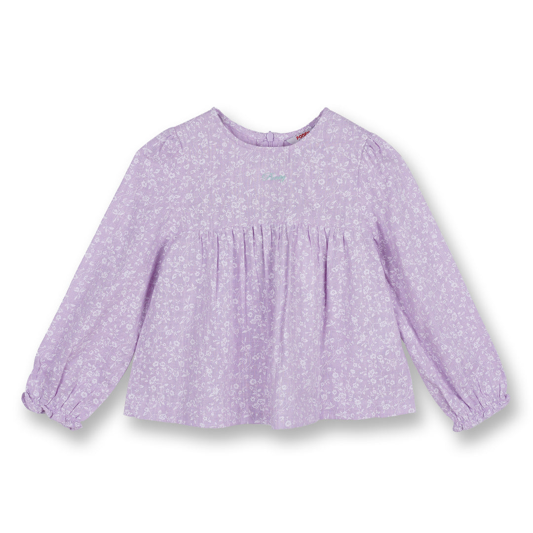 Poney Girls Light Purple Babydoll Long Sleeve Blouse