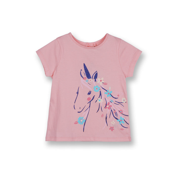 Poney Girls Pink A Dreamy Magical Unicorn Short Sleeve Tee